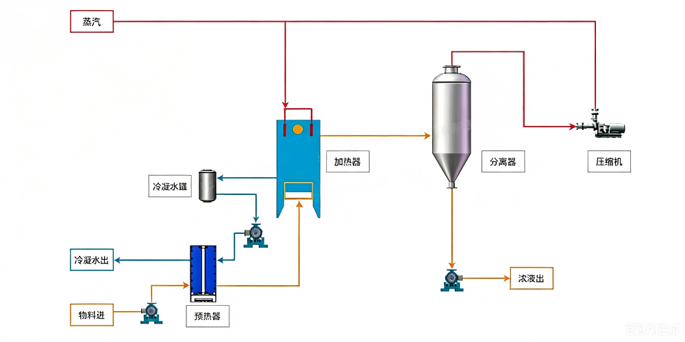 板式蒸发器工作流程图.png